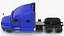 Semi Truck with Trailer Generic Rigged