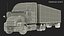Semi Truck with Trailer Generic Rigged