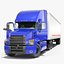 Semi Truck with Trailer Generic Rigged