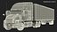 Semi Truck with Trailer Generic Rigged