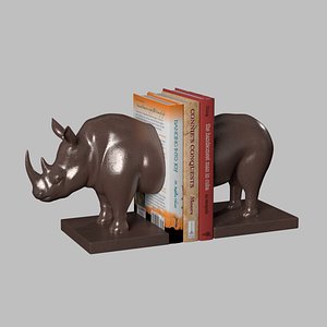 rhino bookend 3D model