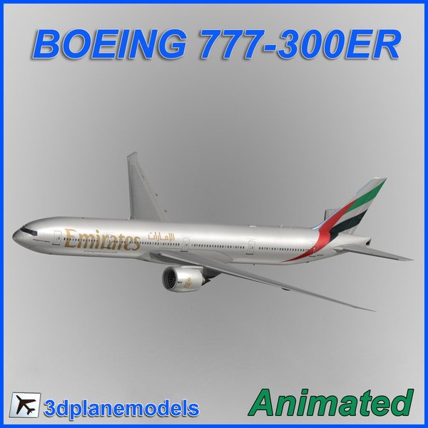 波音777-300ER阿联酋航空3D模型- TurboSquid 821851