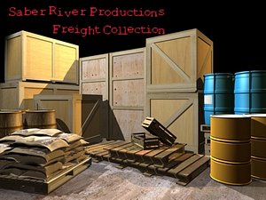 freight crate 3d model
