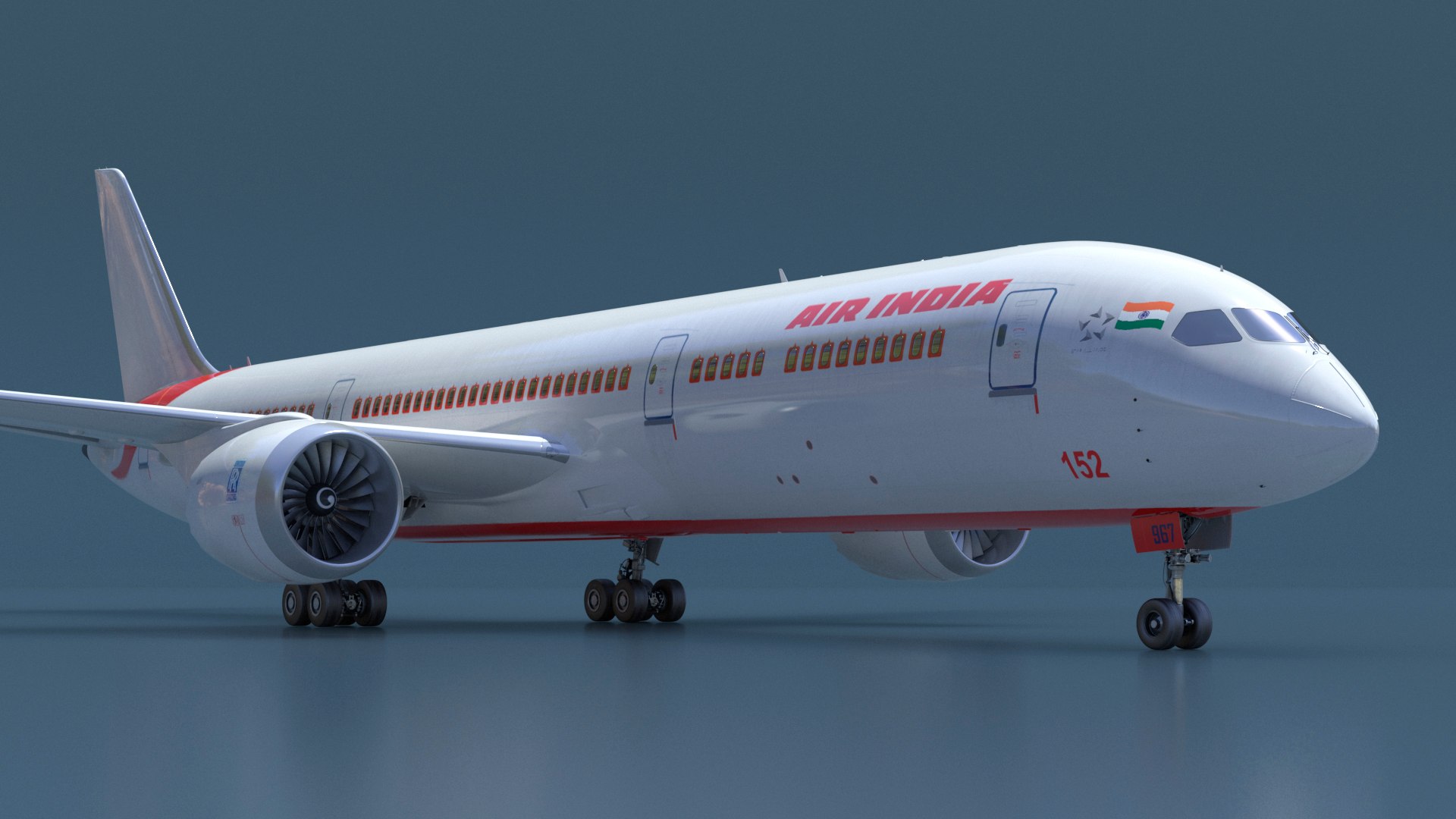 3D Model Air India Boeing 787-9 Dreamliner - TurboSquid 2319806