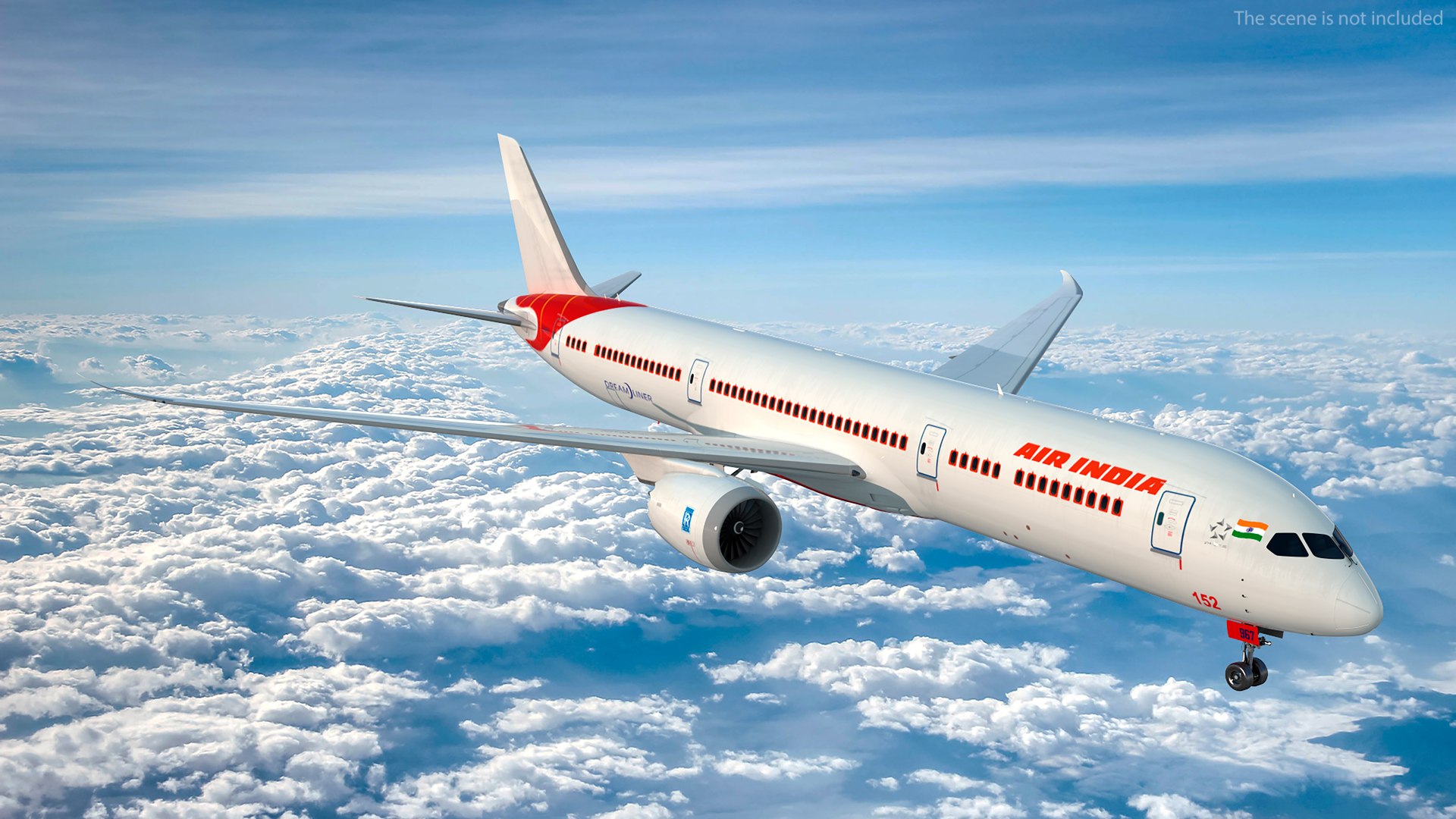 3D Model Air India Boeing 787-9 Dreamliner - TurboSquid 2319806