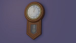 3D Antique Wall Clock