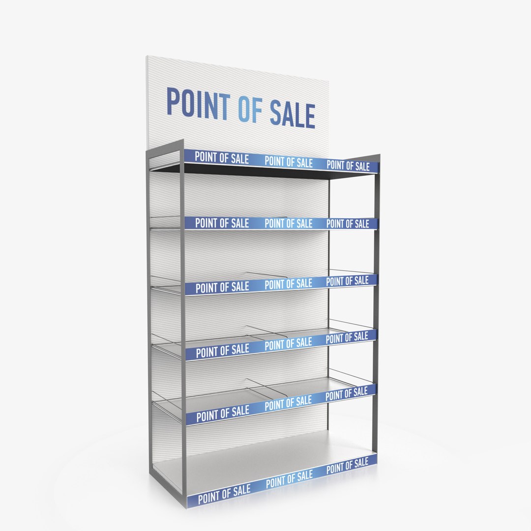 Display rack 3D model TurboSquid 1361629