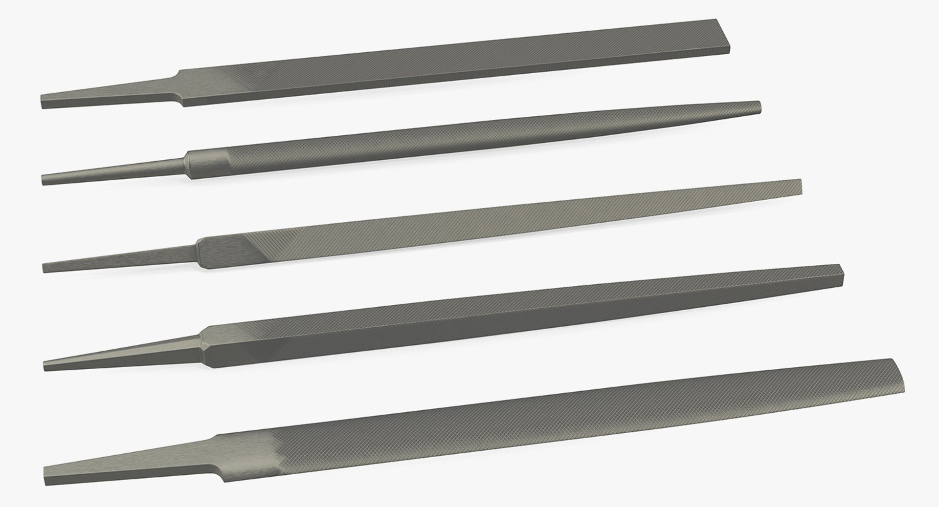 Different Hand Files Set 3D model preview