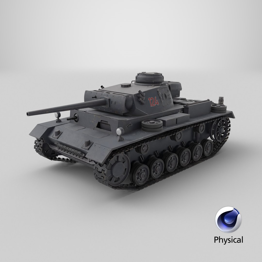 German Panzer III ausf M WWII Tank Grey 3D model https://p.turbosquid.com/ts-thumb/Za/TWsI2n/5O/stemcell_cinema_4d_physical_render/png/1706213639/1920x1080/fit_q87/afd84acf82c2962ca121f74c4c7e131c10e53b6a/stemcell_cinema_4d_physical_render.jpg