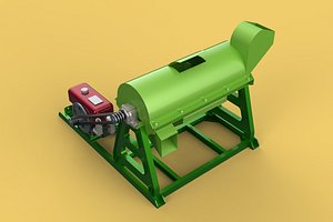 WASTE SHREDDER CRUSHER MACHINE GARBAGE RUBBISH JUNK COMPOSTER 3D model