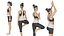 Women Doing Yoga in Tree Pose