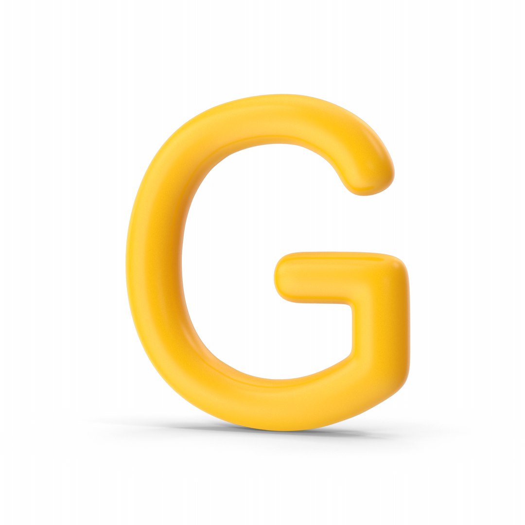 3D Letter G Orange - TurboSquid 1865769