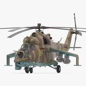 Russian Attack Helicopter Mil Mi-24B Hind