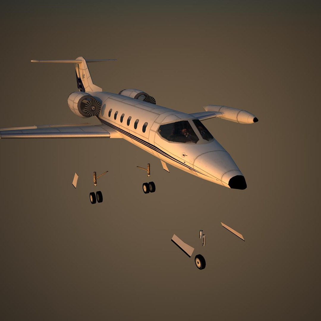 3d Model Of Learjet 35 Nfa