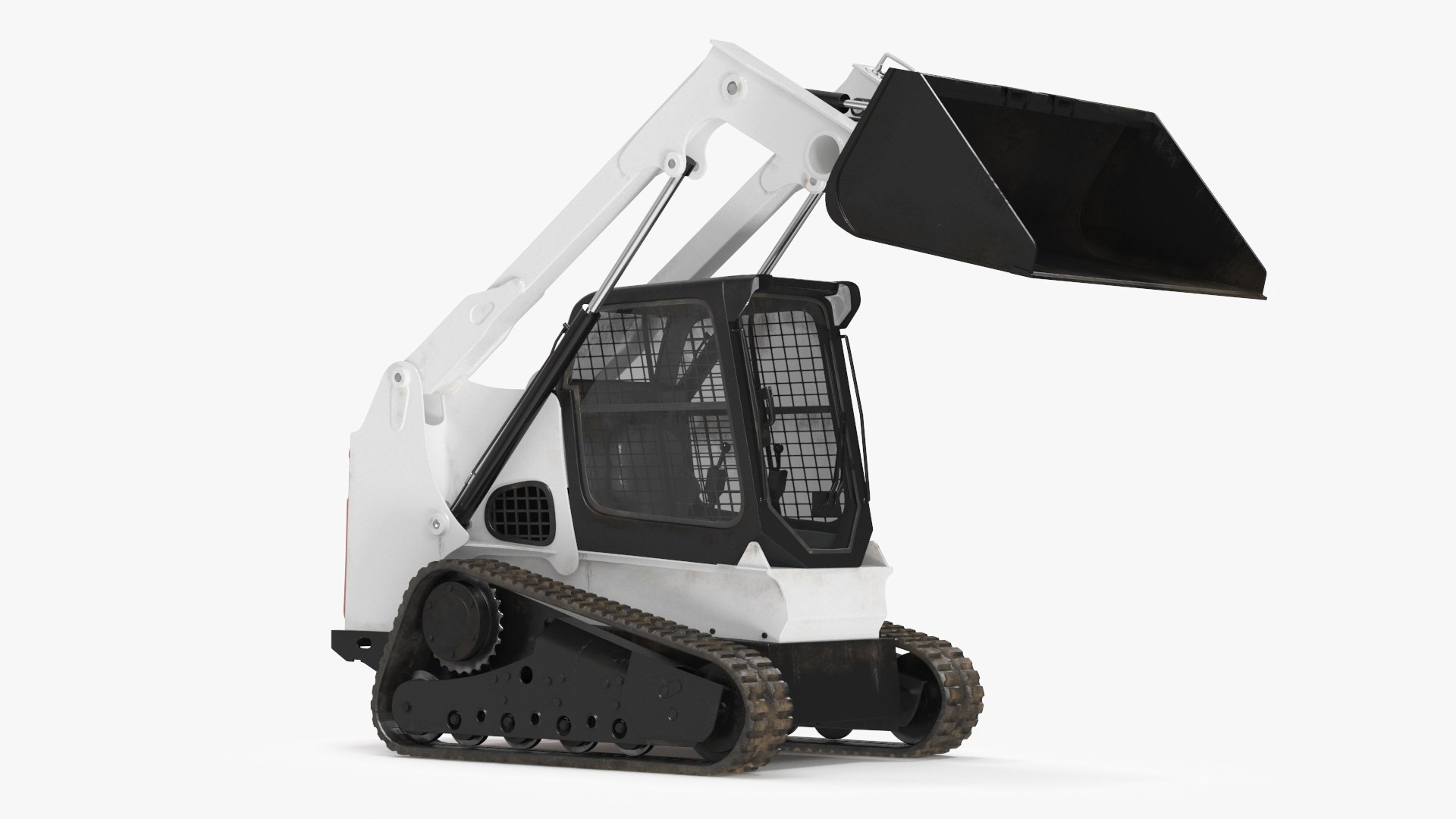 Skid Steer or Compact Track Loader Rigged 3D model preview