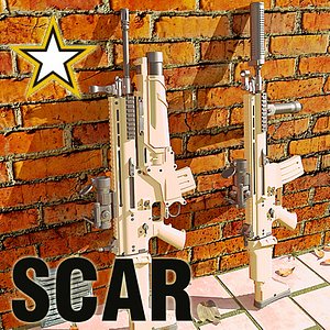 US Army SOF Combat Assault Rifle GEN III 3DS