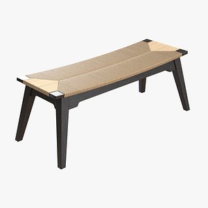 bench bed curved 3D