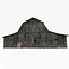 3d model of photorealistic old barn