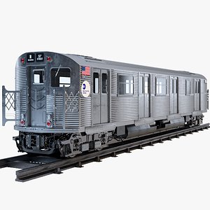 3d new york subway train