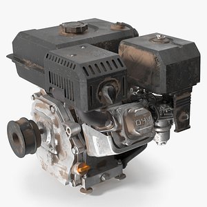 Used 212cc OHV Gas Engine Manual Start 3D model