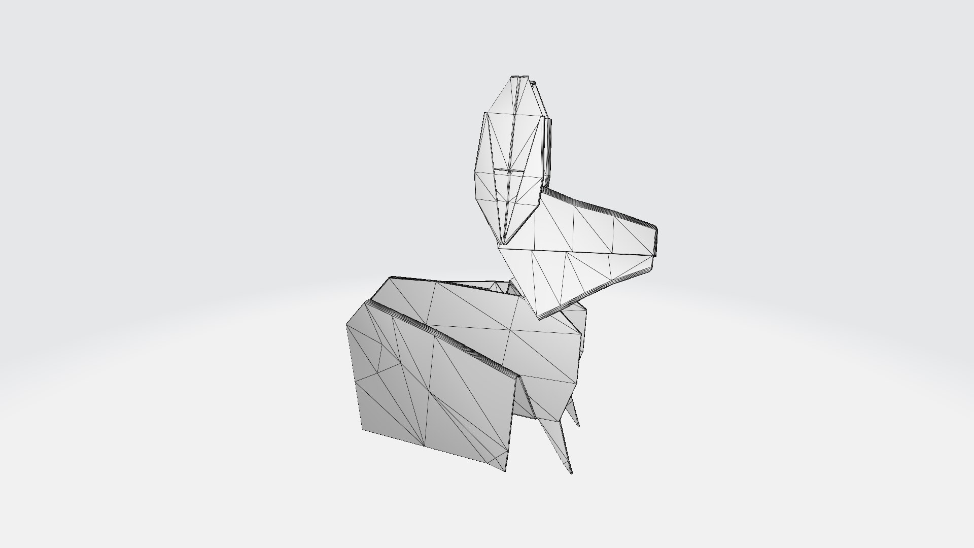 3D Origami Rabbit Model - TurboSquid 2408019
