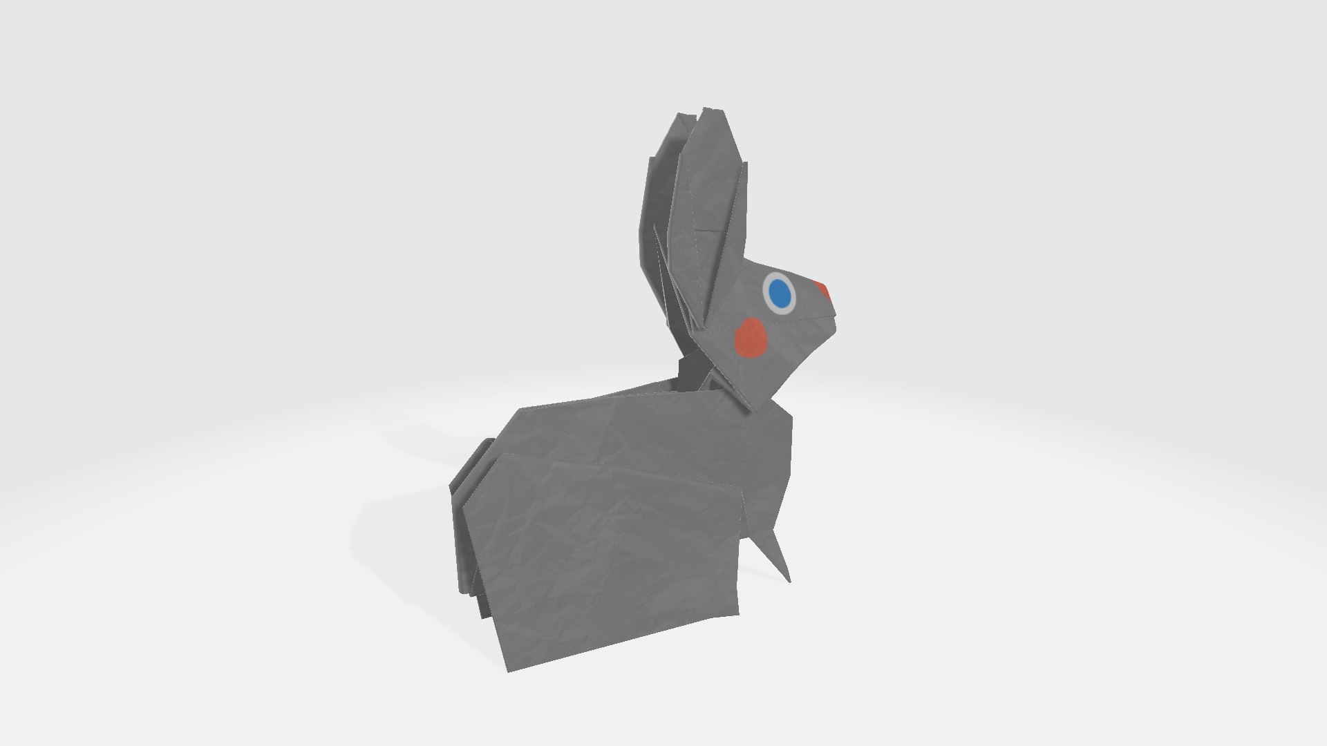 3D Origami Rabbit Model - TurboSquid 2408019