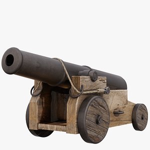 3D vessel cannon 20ft model
