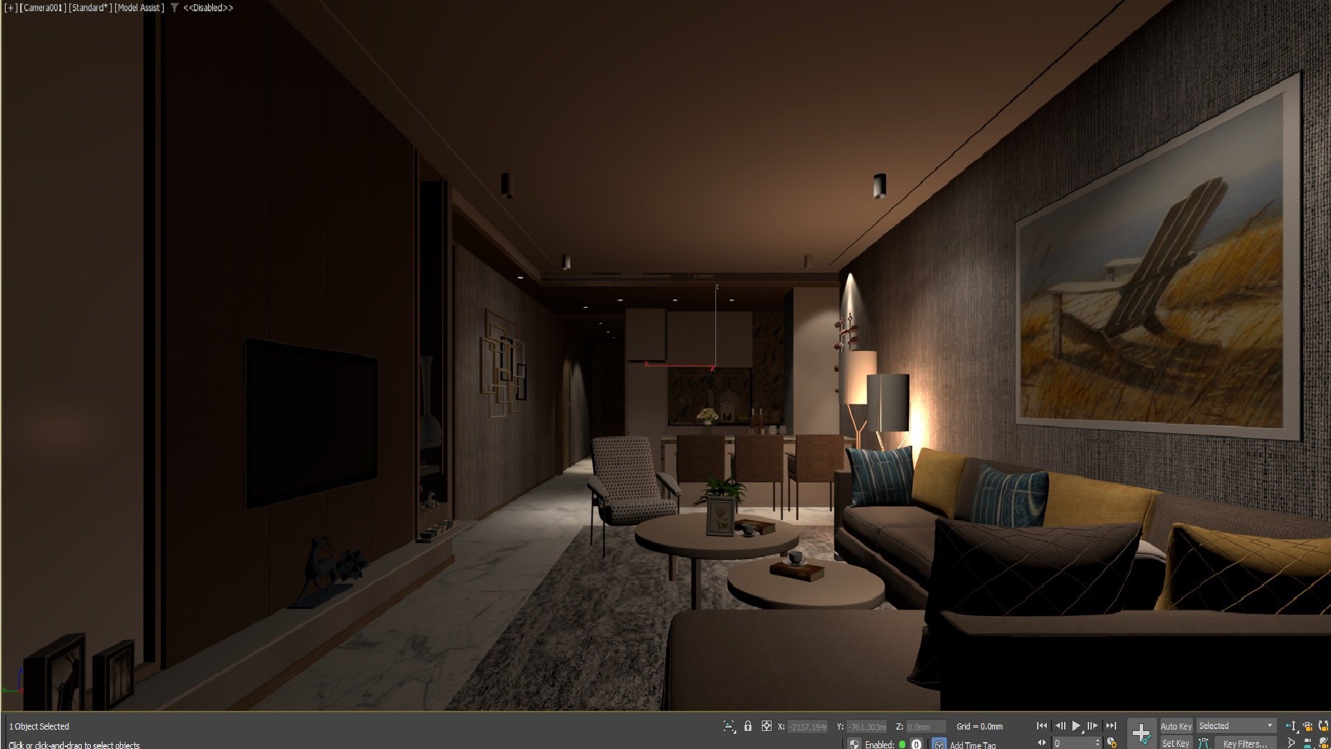 3D 77- - Modern Living Room Model - TurboSquid 2026702