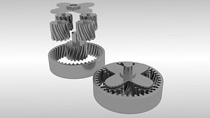 Differential with bearing and bevel gears 3D model - TurboSquid 1802558