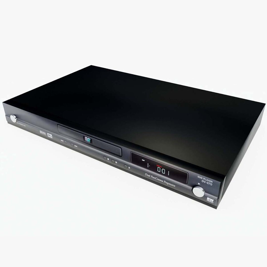 dvd player 3d model