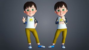 Cartoon Baby Rigged Character