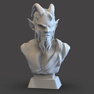 3D Faun Bust model