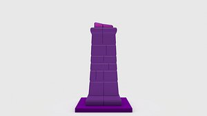 pillar architecture structure 3D model