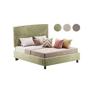 3D Bed Everly Emerald