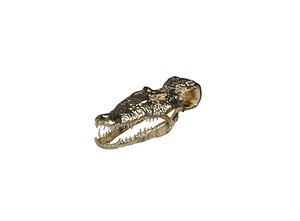 Crocodile Pendant CAD Model for Jewelry 3D Printing