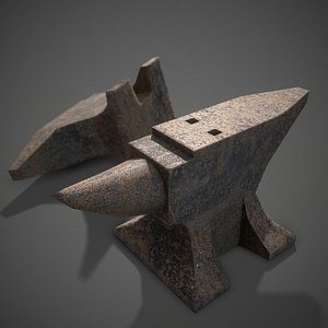 Rusty anvil pbr Low-poly 3D model