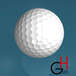 3d model of golfball golf