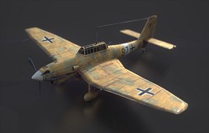 3D afrika korps ju 87 model