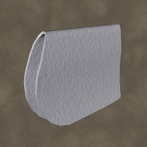 3d model dressage pad zipped
