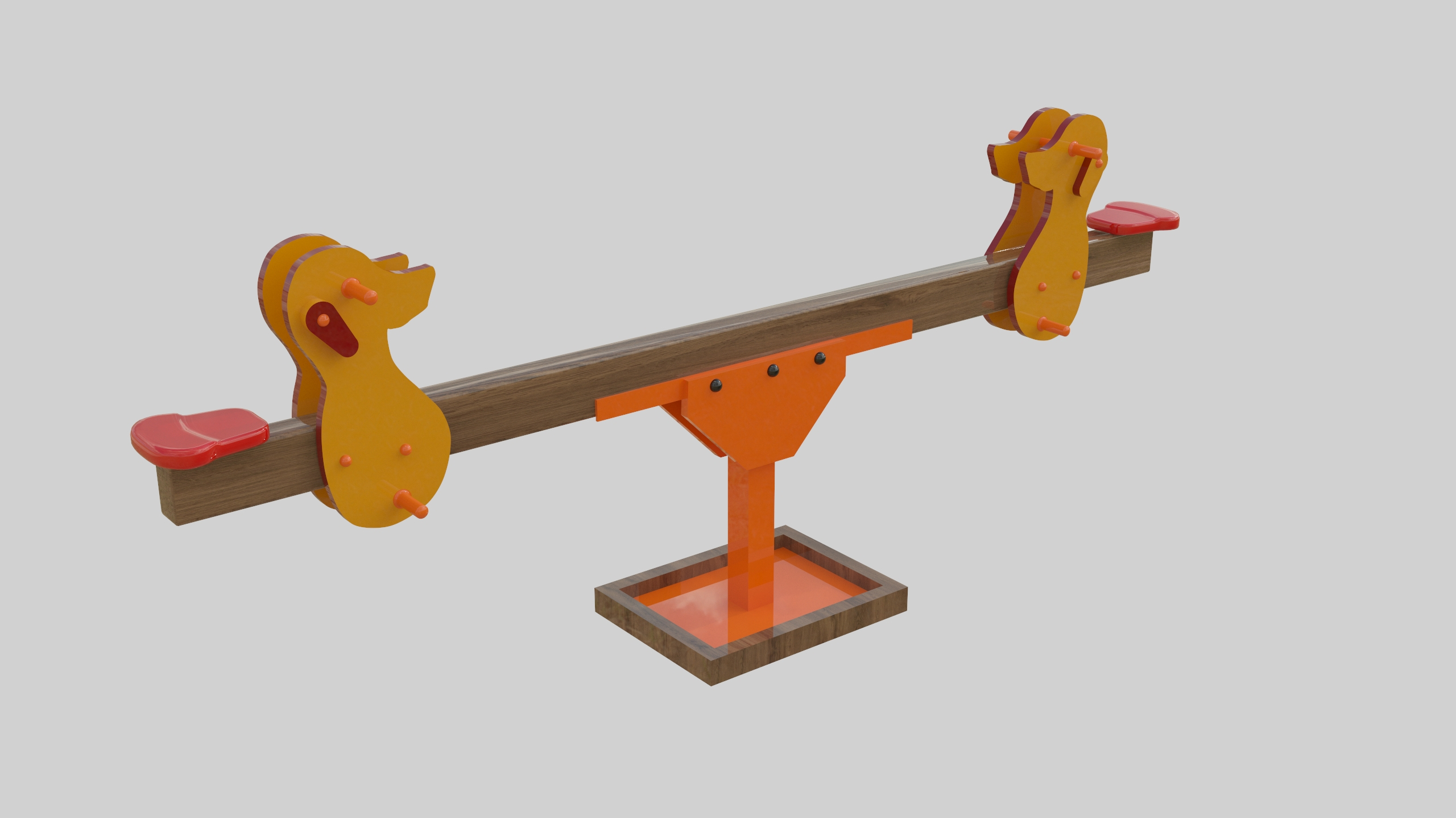 3 Seesaw Collection Playground Wooden Seesaw Teeter Totter model ...