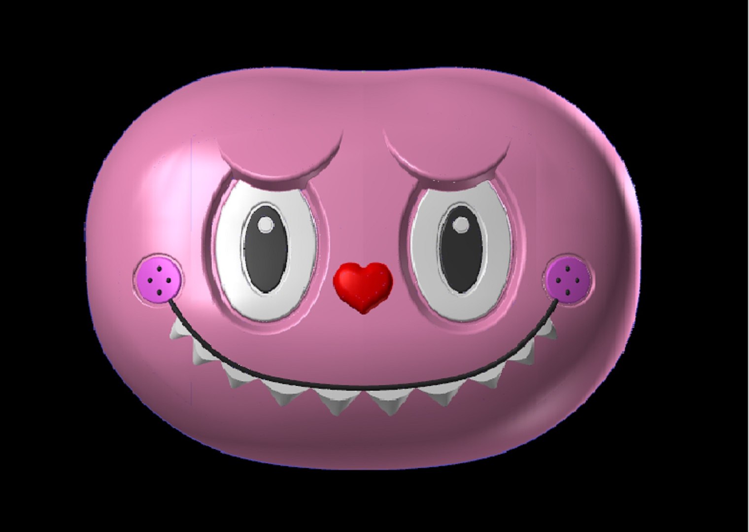Doll Labubu Face Model - TurboSquid 2329646