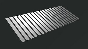 Metal sheet roofing 2402 3D model