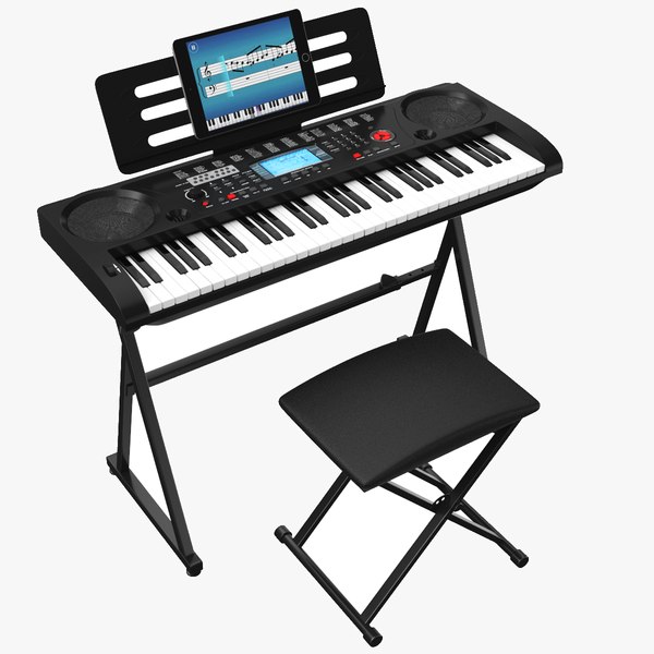 Piano Keyboard synthesizer 3D model