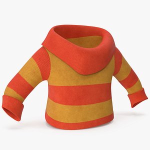 Cartoon Sweater Orange model