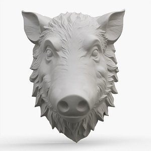 Wild Boar Relief 1 3D model