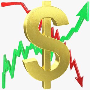 Dollar Symbol and Graphs Collection