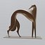 3D greyhound art deco