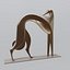 3D greyhound art deco