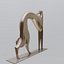 3D greyhound art deco