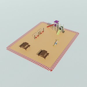 Low Poly Playground Park